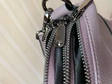 Arliwwi-bandolera de cuero genuino para mujer, bolso de lujo, cruzado, G12