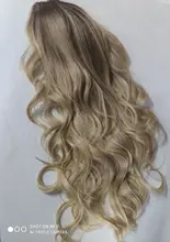 Wig Blonde HENRY Cosplay Wavy Brown Margu-Long Synthetic Ombre Women Middle-Part 