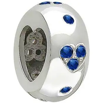 

Esthete pendant-charm of hearts with spinel made of silver