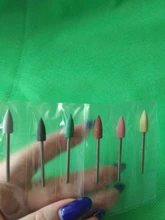 ERUIKA 6 unids/set de goma del taladro del clavo de fresado para manicura poco Flexible pulidora máquina Archivo de clavo eléctrico herramientas de arte