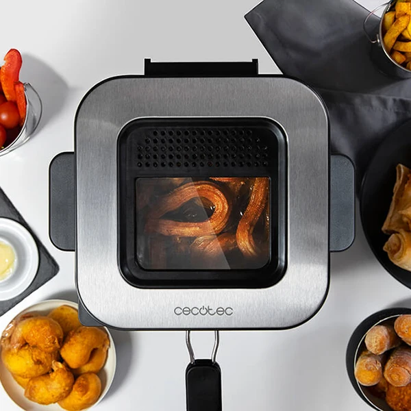 Фритюрница Cecotec CleanFry Infinity 1500 1 5 л 900 Вт Black Inox|Электрические фритюрницы| |