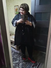 Coat Hoodie Streetwear Black Trench Female Long-Print XITAO Plus-Size Women Spliced Casual