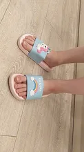 Suihyung-Zapatillas de unicornio arcoíris para niños y niñas, zapatos de playa para niños, pantuflas suaves para interiores