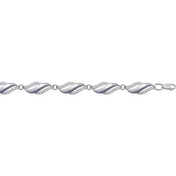 

Silver Bracelet with cubic zirconia Sokolov 94050259