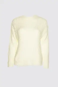 

Trendyol Bike Collar Mesh Detailed Knitwear Sweater TWOAW21KZ0200