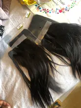 Extensiones de pelo brasileño Remy para mujer, accesorio de cabello humano liso de 10-22 pulgadas con cierre de encaje, Color Natural predespuntado y Base de seda sintética