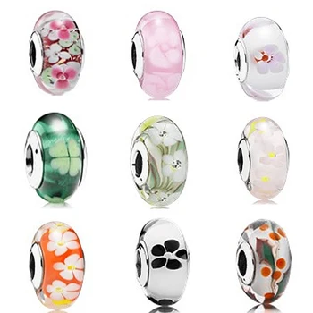 

New Fashion Charm 100% Real 925 Sterling Silver Pds Glass String Series Silver String Jewelry Diy Bracelet Jewelry Gift