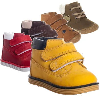 

Genunie Leather Baby Kids Boots Snow Boot Toddler Infant Kids Baby Girls Boys Warm Boots Lace Up Shoes Short Ankle