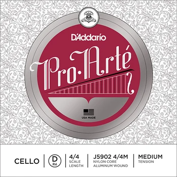 

J5902-4/4M Pro-Arte String D/Re for виолончели 4/4, average D'Addario