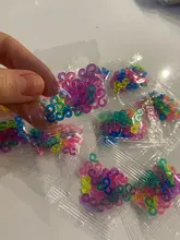 240 Uds niño Color de la mezcla S-Clips de caucho telar bandas pulsera DIY herramienta pulseras #61332