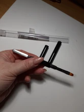 Pincel de uñas 2 en 1 de doble punta, herramienta de uñas de doble uso, cepillo de Gel de poligel y recolector, barra de Color de acero inoxidable, cepillo de flores