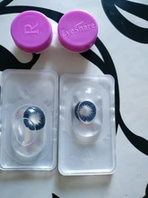 EYESHARE-lentes de contacto de Color negro para chica mágica, lentes de contacto cosméticos, 1 par