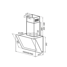 Кухонная вытяжка MAUNFELD YORK 50 черный