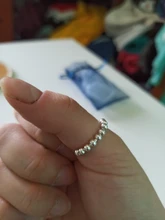 Flyleaf-Anillos abiertos con cuentas de 100% Plata de Ley 925 para mujer, joyería de moda de estilo Simple INS, nueva tendencia, 2018