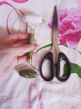 Cara Natural masajeador Guasha Jade rodillo raspador de herramientas de cuidado para la piel Facial de masaje Microniddle limpiador Facial cuidado de la piel