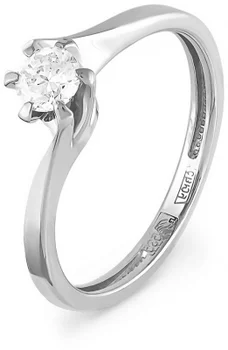 

Kabarovsky ring with 1 white gold diamond