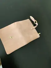 Monedero pequeño de piel sintética con cierre a presión para mujer, cartera pequeña mate