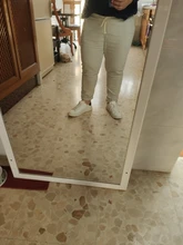 Garemay-pantalones de lino y algodón para mujer, pantalón holgado para mujer, pantalón informal de Color sólido, Harem, Capri de talla grande para mujer