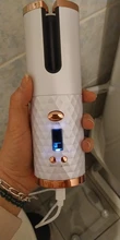 Rizador de pelo automático inalámbrico, rizador de pelo recargable por USB, rizador de pelo de cerámica con pantalla LCD