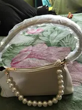 Correa con perlas para bolso de mujer, accesorio para bolso, manijas para cinturón, cadena de cuentas, piezas de mano, cierre plateado/dorado/negro