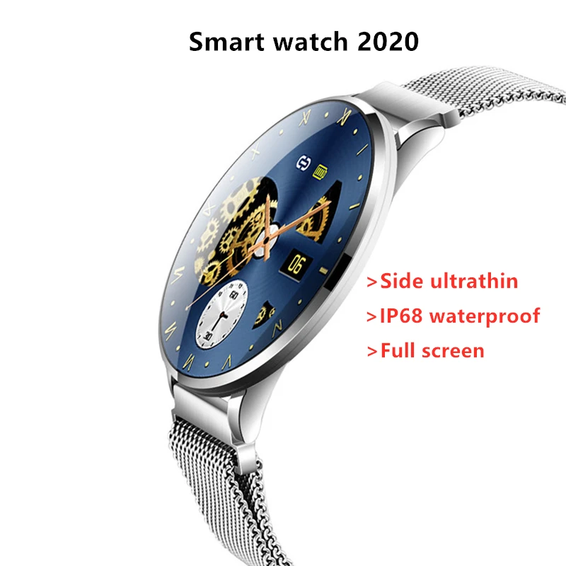 смарт часы Боковые ультратонкие Смарт 2020 умные фитнес трекер с Полноразмерным