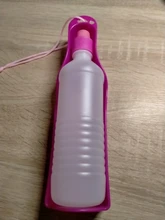 Botella de agua portátil de plástico para perros y mascotas, Bol plegable de viaje al aire libre, alimentador de agua potable, 250ml/500ml