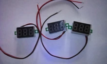 0,28 pulgadas rojo azul Digital Mini pantalla LED módulo DC2.5V-30V DC0-100V del voltímetro del probador de voltaje medidor de contador de Panel de coche de la motocicleta