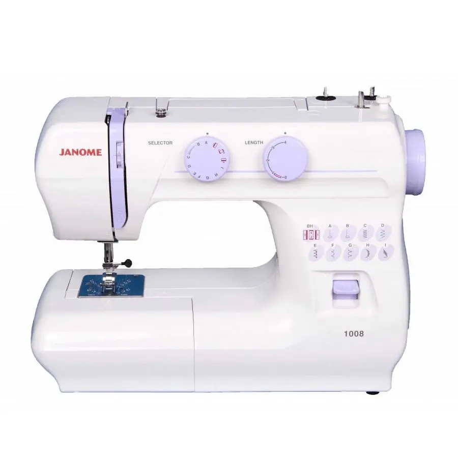 JANOME 1008 Sewing Machine 51 Sewing Functions With 9 Decorative Stitches And Pattern Types