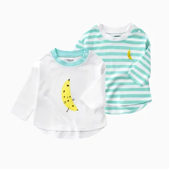 

Summer Cotton long-sleeves T-shirt 2pcs set Breathable Baby Girls Top cozy Cute design gifts for baby