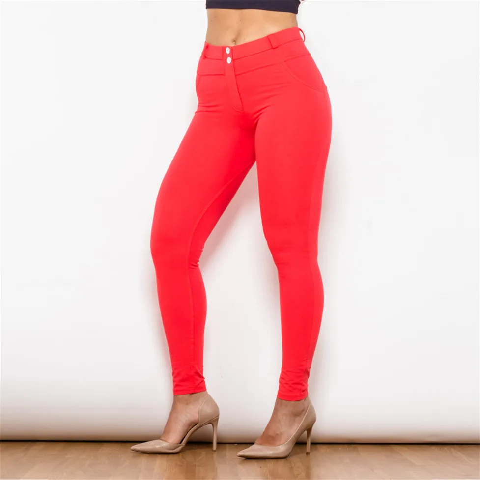 Melody Red Women Jeggings Skinny Body 