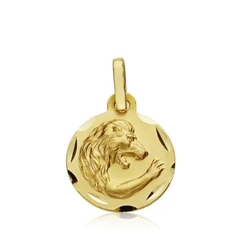 

Medal 18k gold horoscope Leo 13mm. Zodiac sign [AA7402]