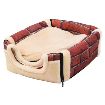 

Size L Removable Folding Lightweight Pet House 2 In 1 Comfortable Pet House And Sofa Indoor And Outdoor Portable Folding Dog Bed