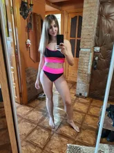 Womens Swimsuits Swimwear Bikinis Biquini Beachwear Patchwork Leopard Push-Up Ingaga Sexy