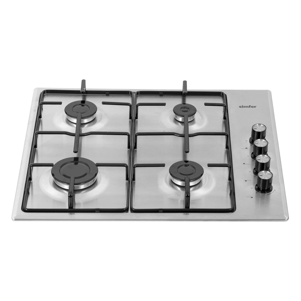Gas hob with Simfer h60q40m401 h60q40m400 flat 60 cm metal | Бытовая техника