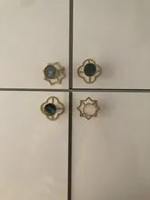 Furniture-Handles Base-Plate Door-Knobs Drawer Pulls Cupboard Cabinet Kitchen Brass 
