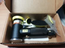 SI FANG-Pulidora neumática de aire para construcción, dispositivo de 2 pulgadas/3 pulgadas, herramientas de aire, pulidora orbital de doble acción para coche, asa de mango de goma