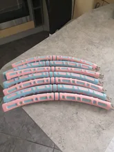 6 piezas de acero inoxidable desmontable deporte aros mujeres Aro gimnasio de entrenamiento físico en masaje cintura anillo de pérdida de peso Circulo de Yoga