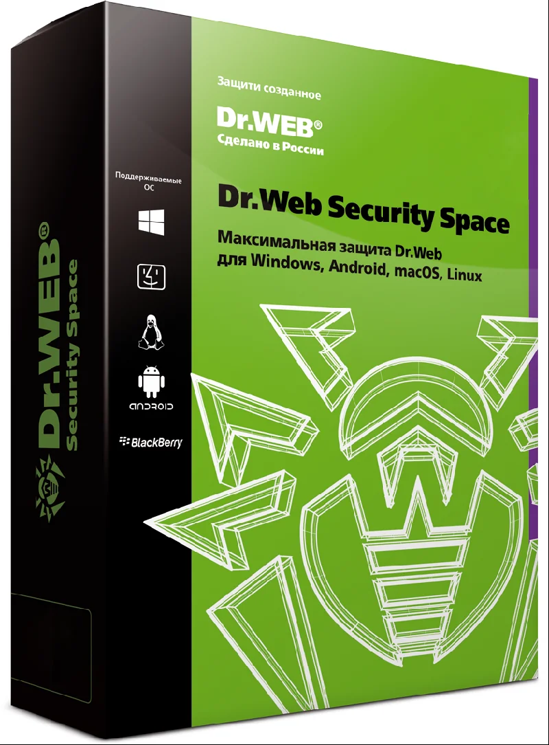 Dr.Web Security Space Комплексная Защита Антивирус Лицензия 24 месяца | Мобильные телефоны