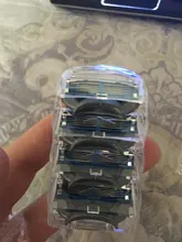 4 unids/lote cuchillas de afeitar 5 capa de hojas de afeitar para Gilettee de energía de fusión de afeitar cuchillas Gillette Proglide máquina