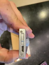 1 2 uds LED Ultra-delgada de Bajo del armario del Gabinete de luz LED de recarga USB 3 modos de Sensor de movimiento de las lámparas para el armario de cocina