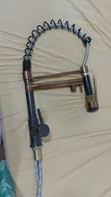 Crane-Tap Kitchen-Sink-Faucet Deck-Mounted Spring-Pull-Down Rose Cold-Water-Mixer Rozin