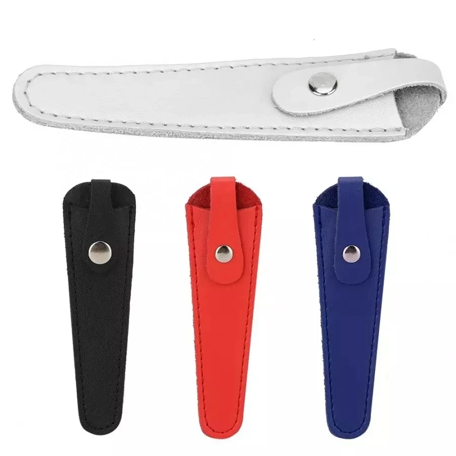 Funda de cuero para peluquero, funda para tijeras, bolsa profesional de cuero de vaca, bolsa de almacenamiento