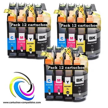 

Brother Pack 12 LC-125 LC125 for DCP-J4110DW MFC-J4410DW MFC-J4510DW MFC-J4610DW MFC-J4710DW MFC-J6520DW J6720DW j6920DW