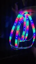 Tira de Luces LED RGB 2835, mando a distancia IR, 1m, 2m, 3m, 4m, 5m, cinta de diodos, TV, sala de estar, dormitorio, decoración de pared, Luces LED de retroiluminación