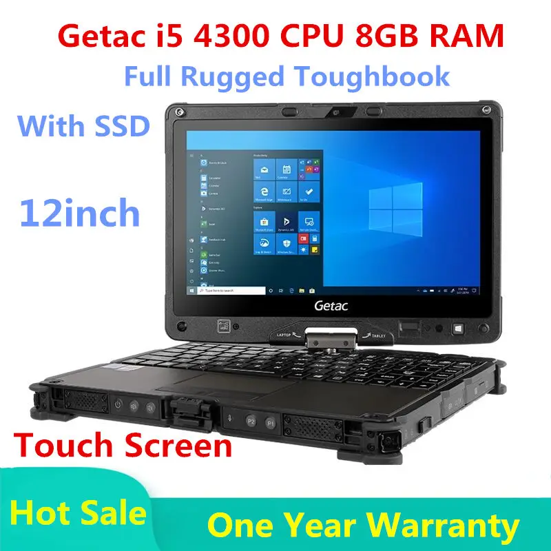 Бывший в употреблении ноутбук компьютер Getac V110 i5 4300U 4G/8G жесткий экран планшетный