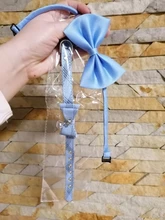 Bowtie Cat Collar Charm Safety Break Away Nylon Necktie Collar for Cats Bell Leather
