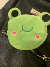 Monedero de felpa de dibujos animados para mujer, monedero de anime, bolso de llaves, billetera de estudiante, bolsa de regalo informal con cremallera