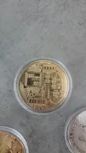 Moneda de Bitcoin coleccionable, recuerdo bañado en Oro creativo, gran regalo, colección de arte de monedas, Moneda conmemorativa de oro física, 1 Uds.