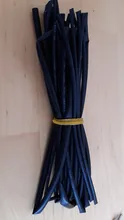 1 metros/lote 2:1 negro 1, 2, 3, 5, 6mm, 8mm, 10mm, encogimiento de calor de diámetro Heatshrink tubo de envoltura de alambre vender DIY conector reparación