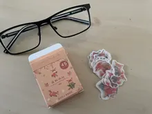 45 unids/pack de Fox zorro lindo y Hojas de arce de la etiqueta engomada de papel artesanías adhesivas palo etiqueta de la computadora portátil DIY decoración niños regalo de papelería